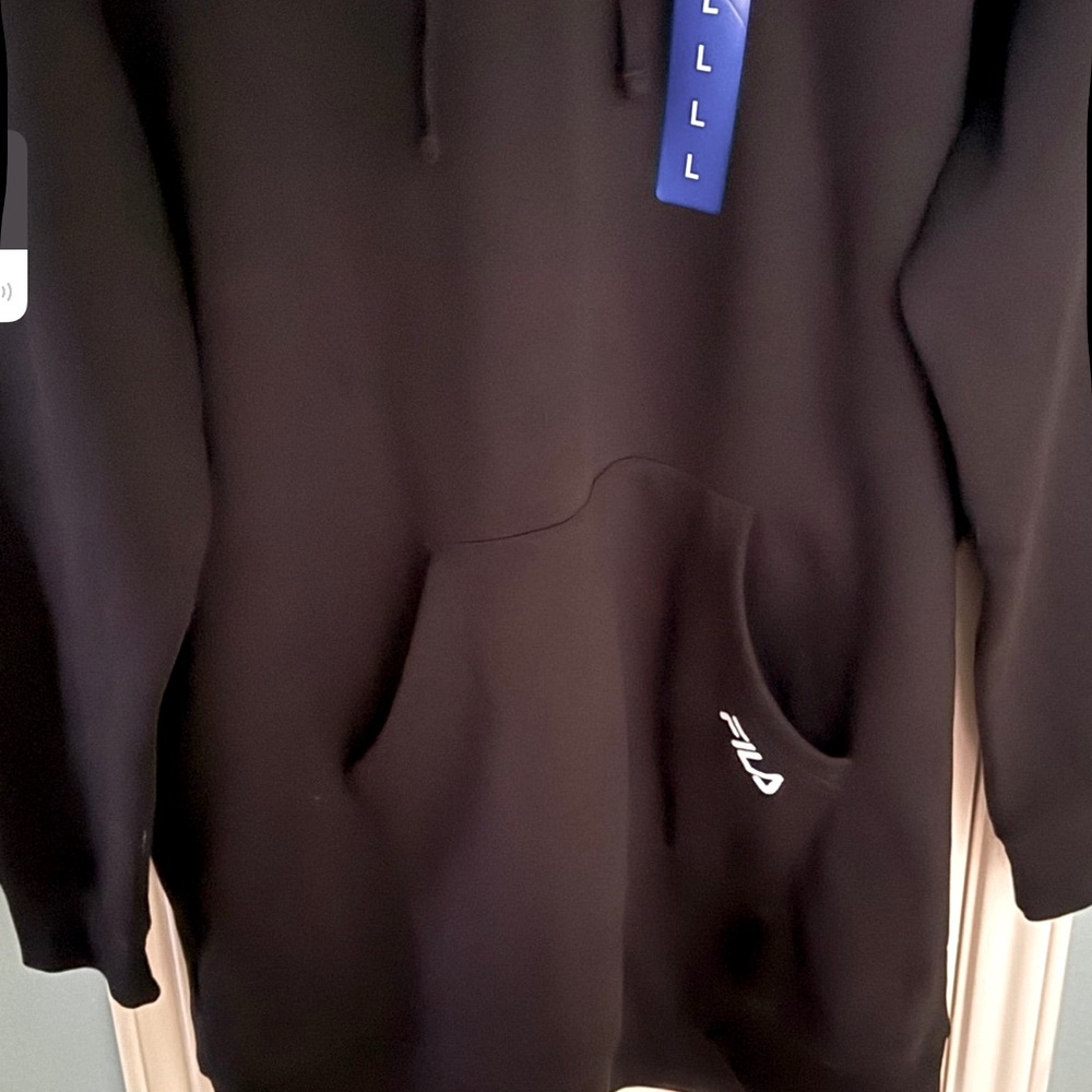 NWT FILA black hoodie L - Picture 9 of 10